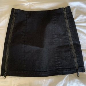 Carmar Black Denim Skirt